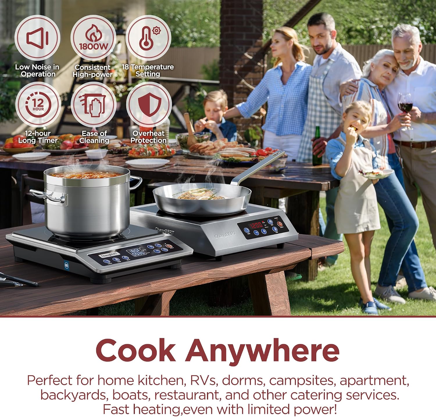 Przenośna kuchenka indukcyjna, – Induction Cooktop Portable recenzja i cena
