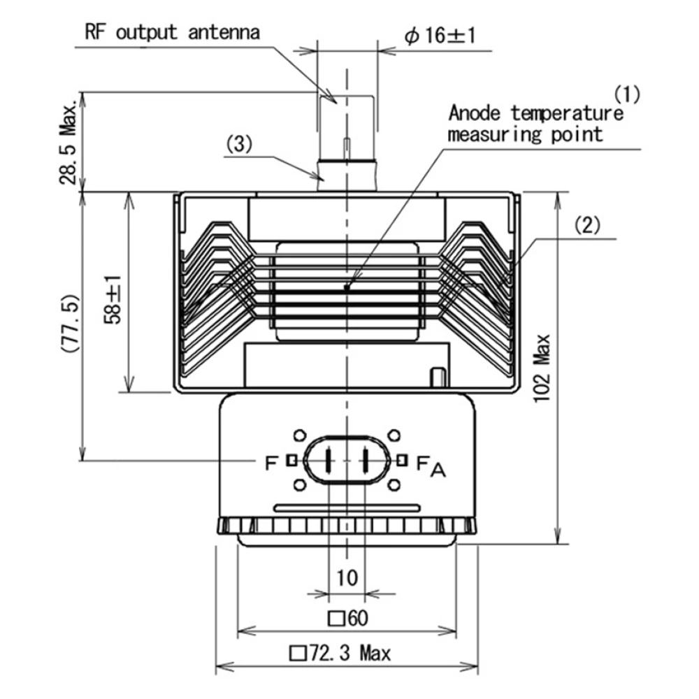 Magnetron 2M248H 1000W z długą – Microwave Oven recenzja i cena